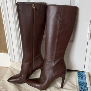 Via Spiga Leather Brown Boots